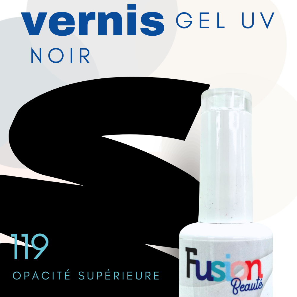 NOIR Vernis UV / LED 119 Fusion Beauté