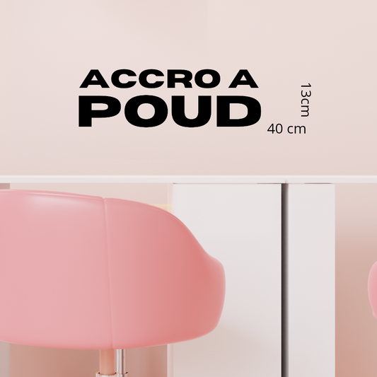 ACCRO A POUD | choix de couleurs | 40 cm largeur