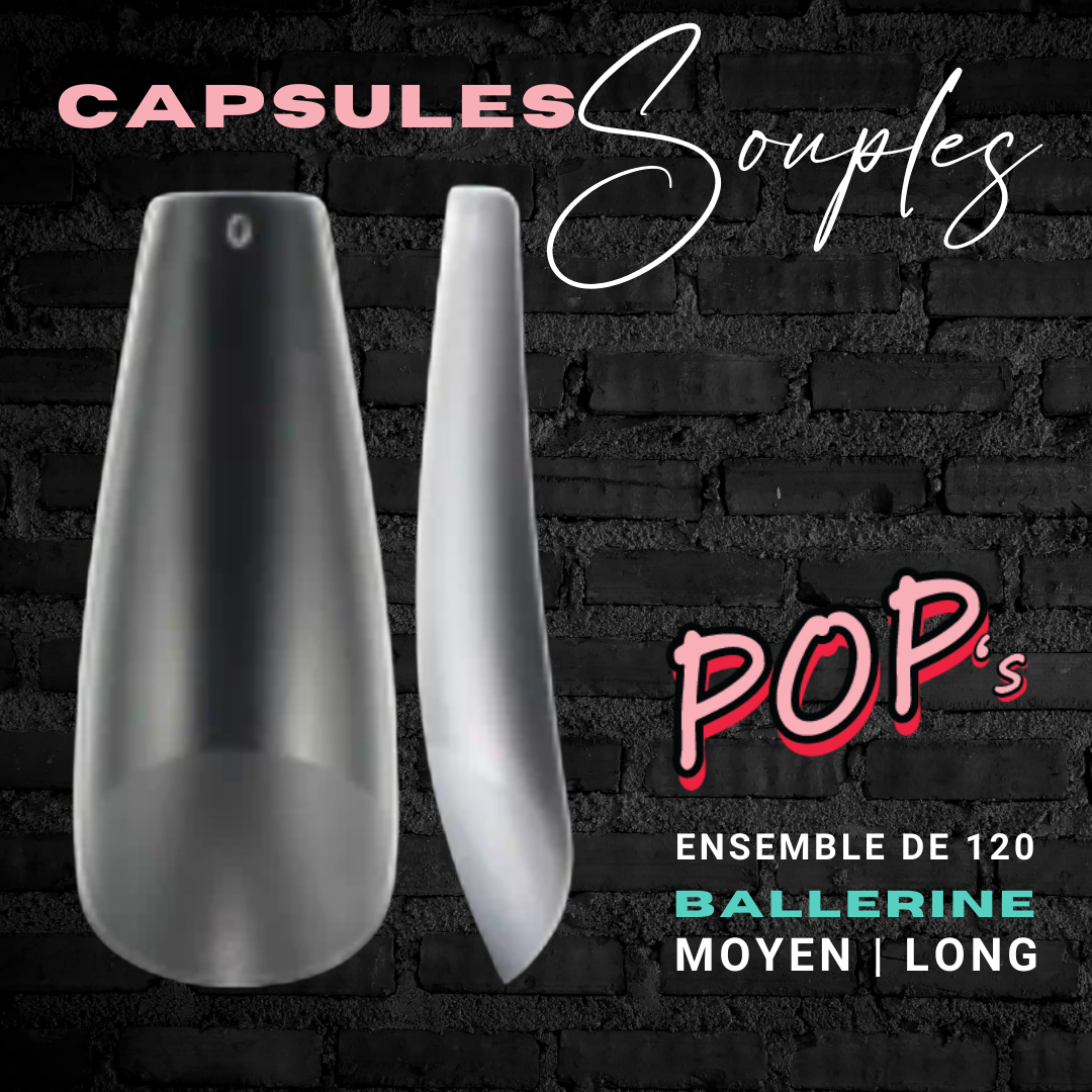 Capsules pleines souples | BALLERINE moyen-long | 120X