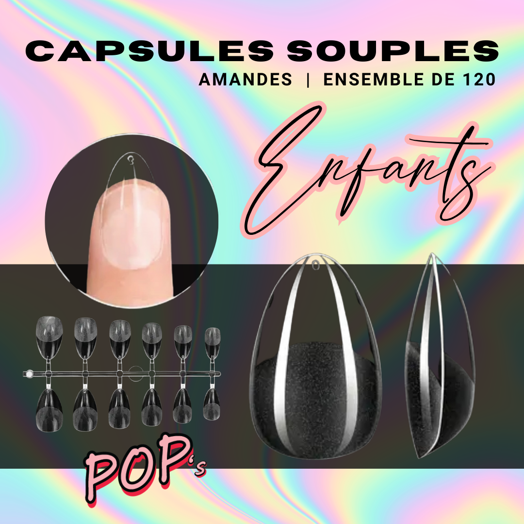 ENFANTS Capsules pleines souples | AMANDE | 120X