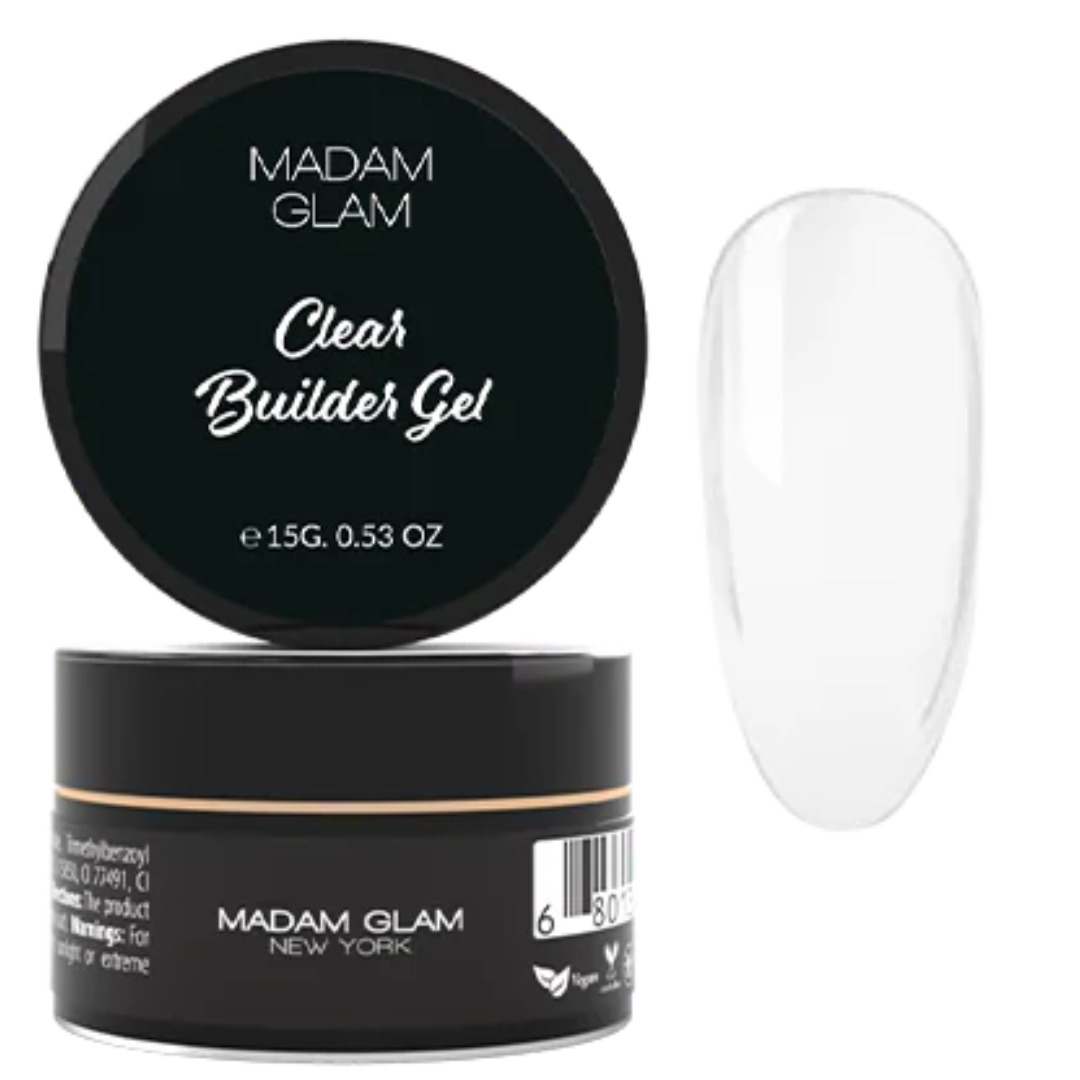 Gel de construction CLAIR - CLEAR Builder Gel  | MADAM GLAM
