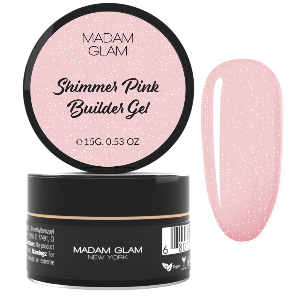 Gel de construction - Shimmer PINK Builder Gel  | MADAM GLAM