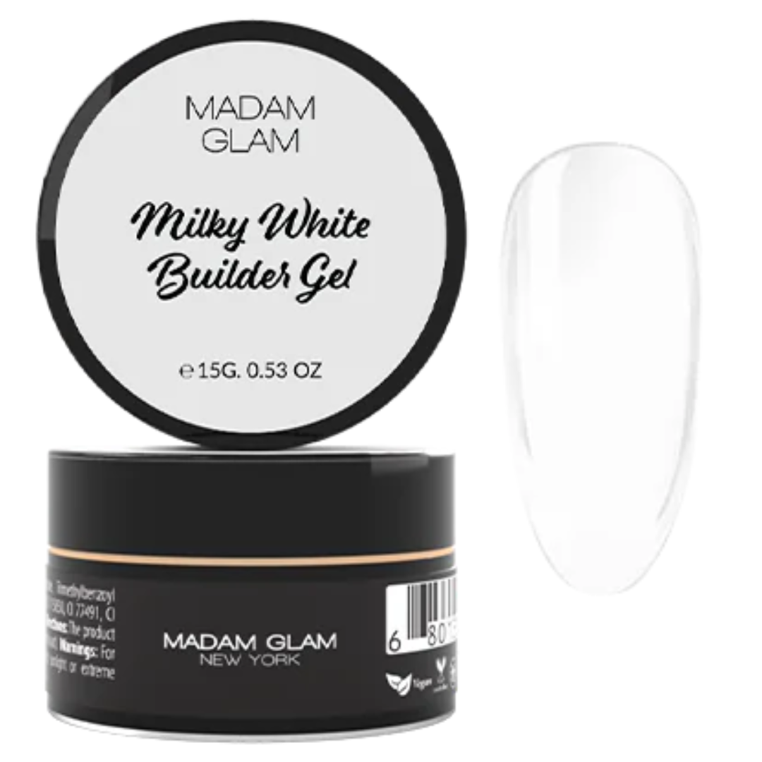 Gel de construction BLANC DOUX - MLKY WHITE Builder Gel  | MADAM GLAM