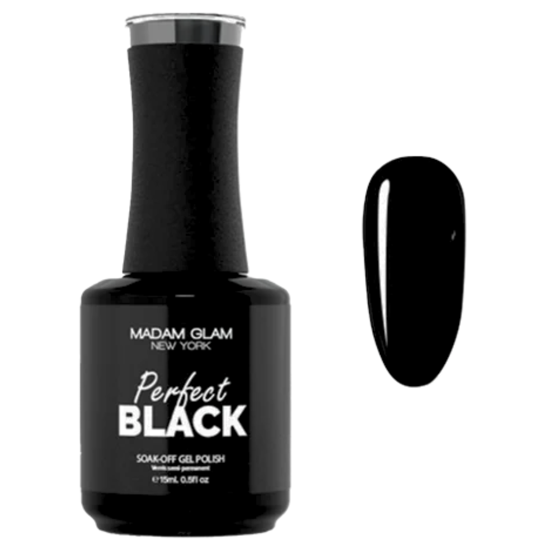 Perfect black | vernis UV parfait noir | Madam Glam