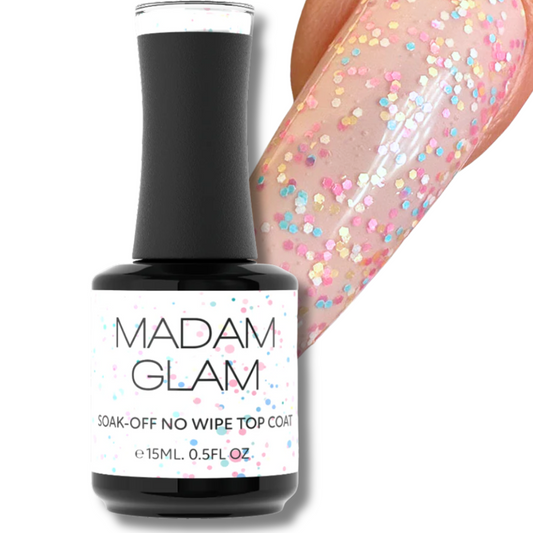 Top coat UV/LED Finition | GLAM sprinkles CONFETTIS 2025 | MADAM GLAM - Collection secret garden
