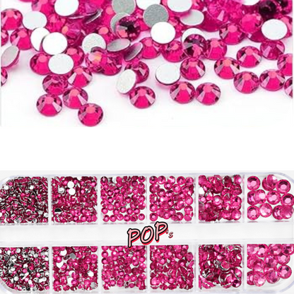 Coffret Strass Flash Été | Summer Rhinestones rond - grandeurs mix