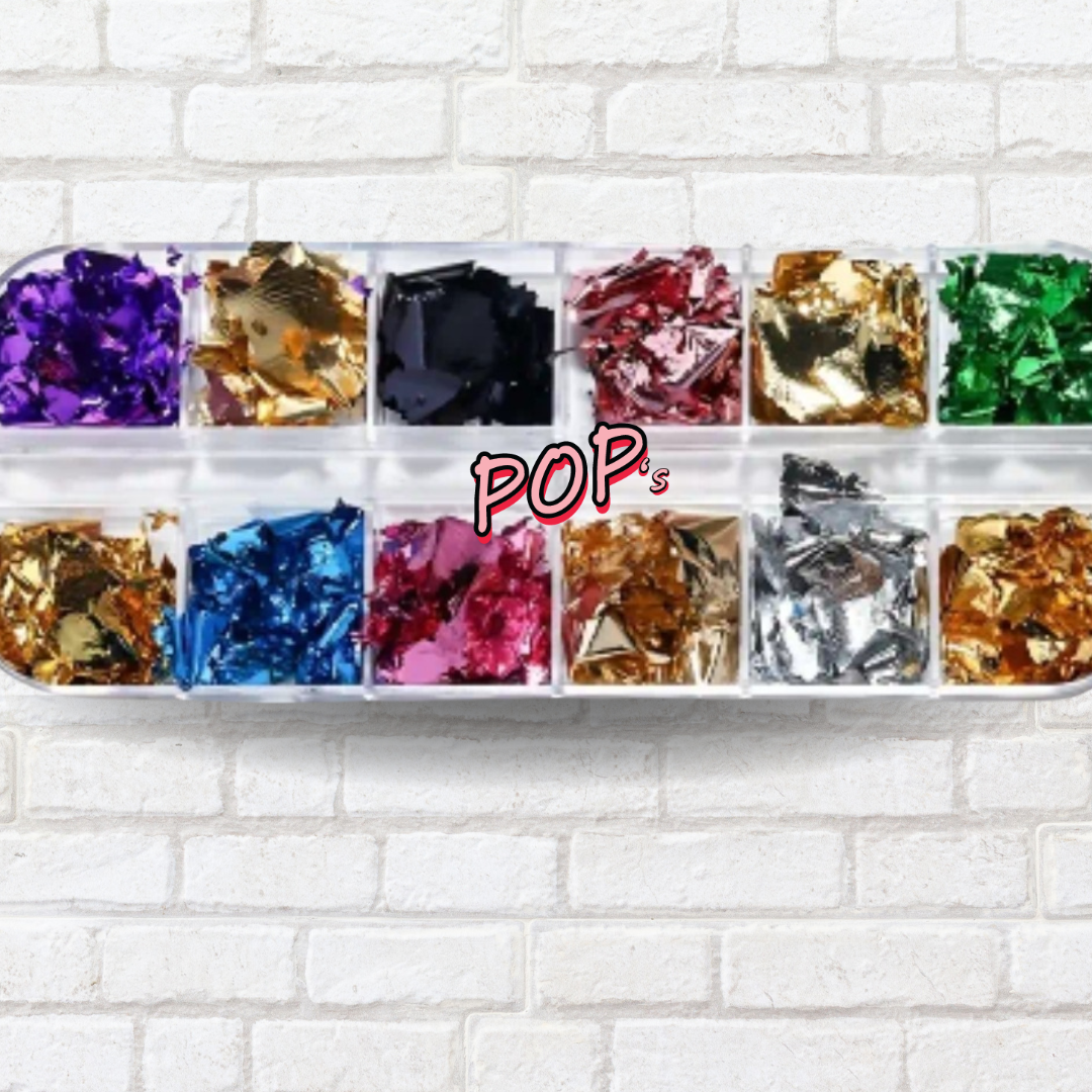 Coffret de mylar, papier métallique | 12 couleurs