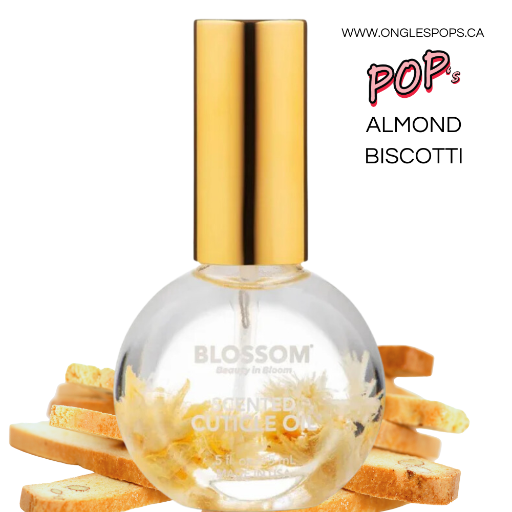 ALMOND BISCOTTI | 15ml - 0.5oz | huile à cuticule BLOSSOM OIL