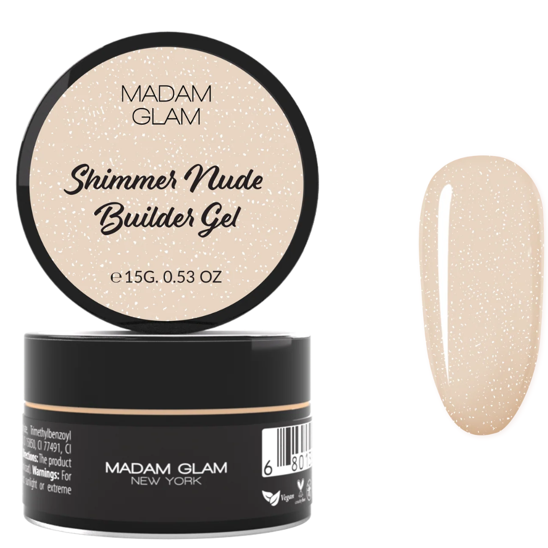 Gel de construction - Shimmer Nude Builder Gel  | MADAM GLAM