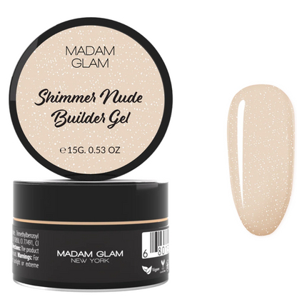 Gel de construction - Shimmer Nude Builder Gel  | MADAM GLAM