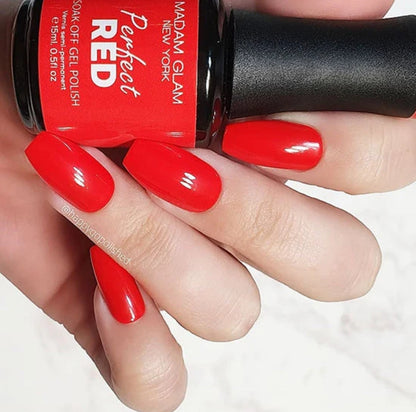 Perfect Red | vernis UV parfait Rouge | Madam Glam