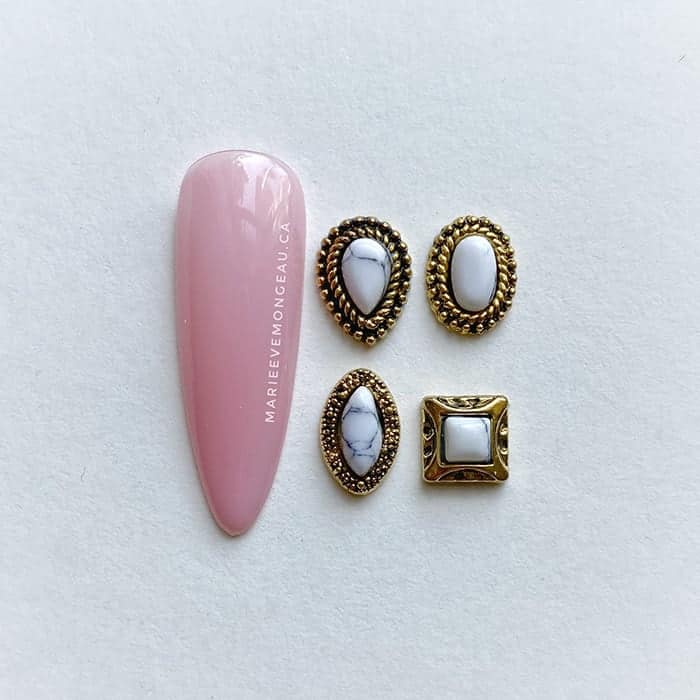 BIJOUX | VINTAGE- SÉRIE 2 - Or et blanc - Marie-Ève Mongeau