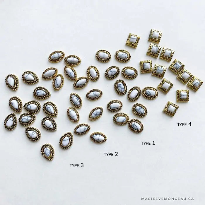 BIJOUX | VINTAGE- SÉRIE 2 - Or et blanc - Marie-Ève Mongeau