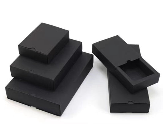 Boîte à tiroir NOIR paquet de 4