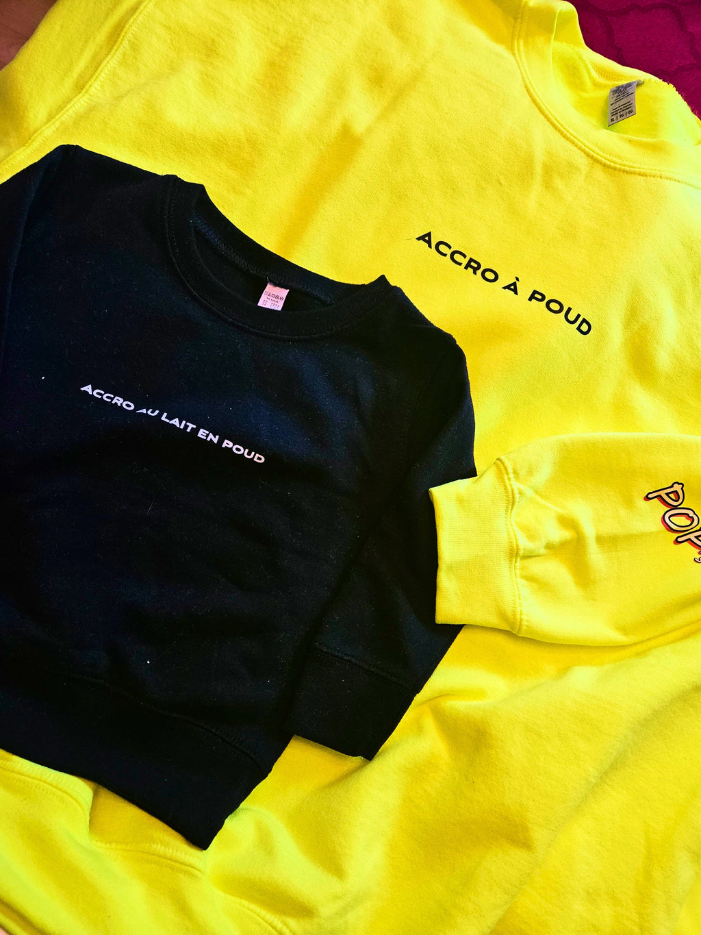 chandail cotton ’’ACCRO A POUD’’ | Choix de couleurs