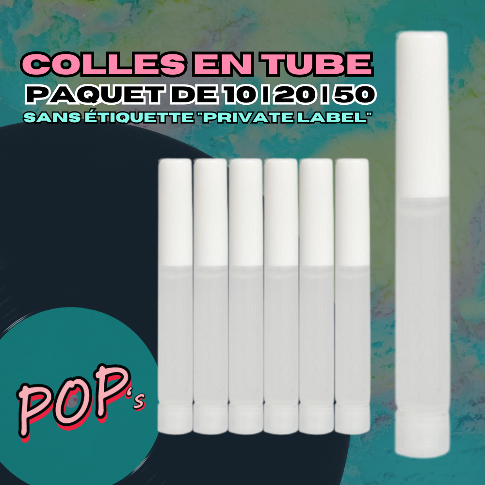 Colle en tube | press on ou revente |format sac à main