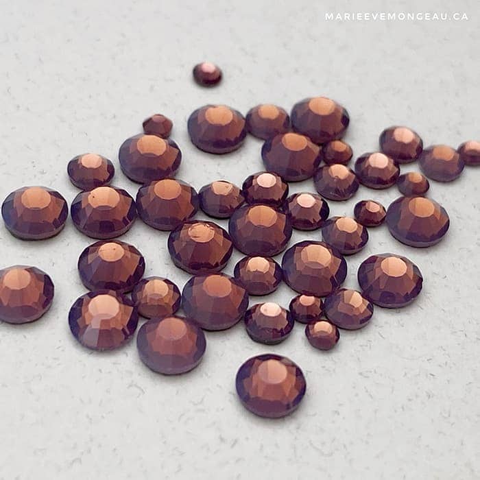 Diamants | Améthyste et tourmaline perlé - Marie- Eve