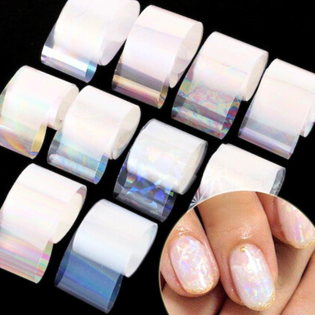 Foils 10x | transparent holo
