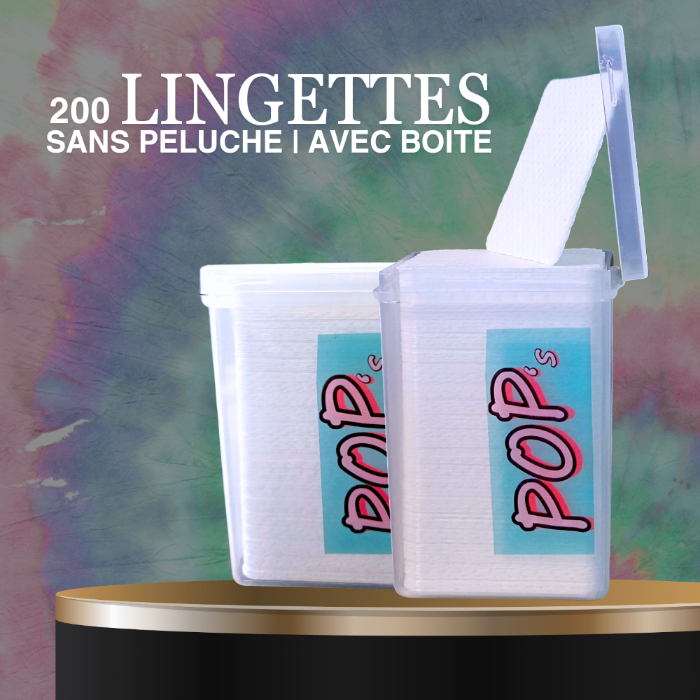 Lingettes sans peluche - 200x avec boite