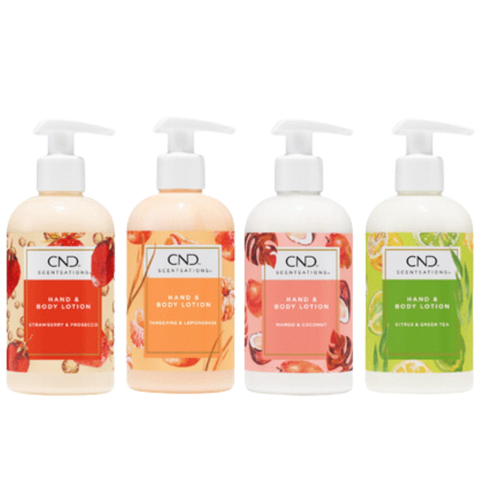 Lotion CND - REVENTE - 1 de chaque fragrance (lot de 4)