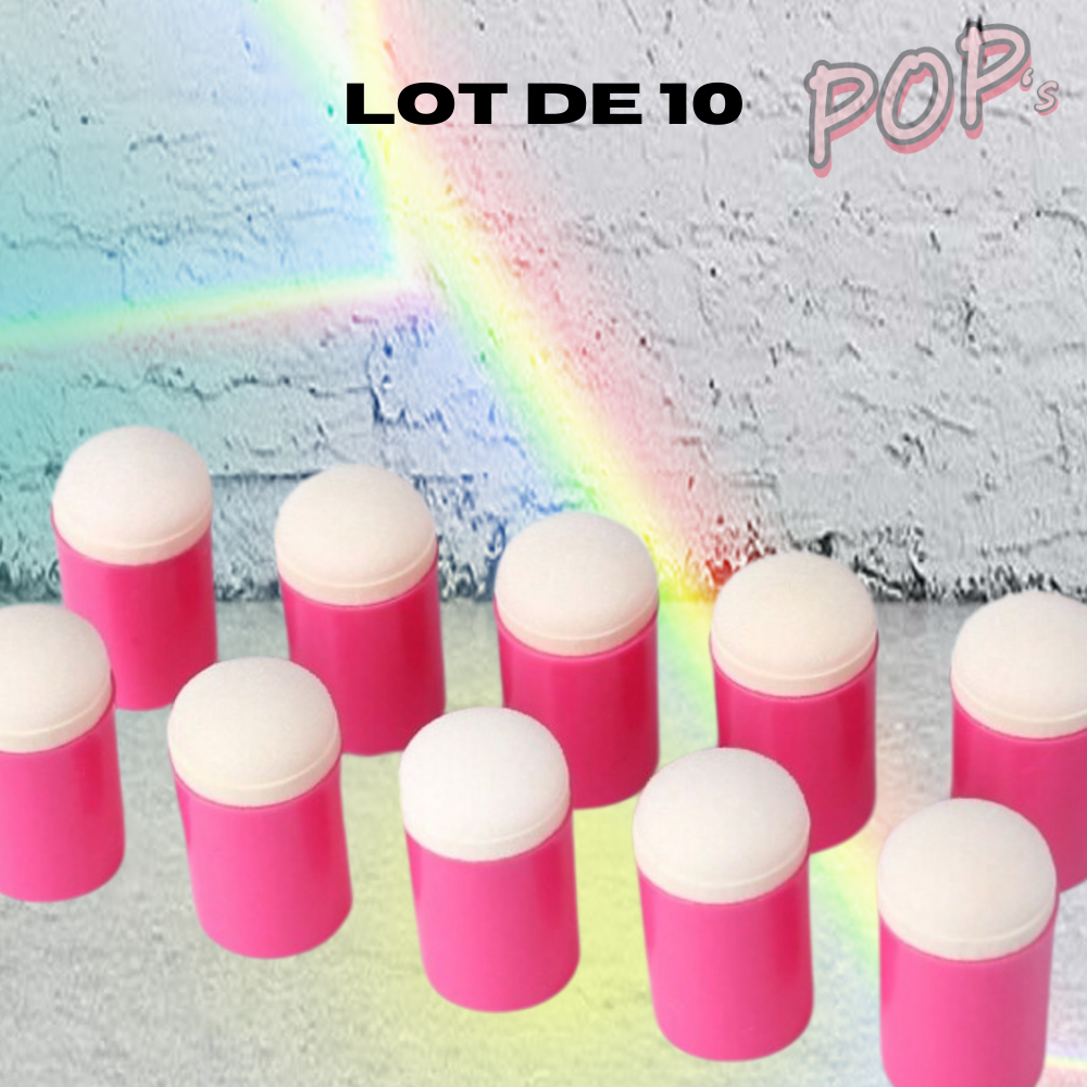 NOIR OU ROSE 10x | Tampons à pigments