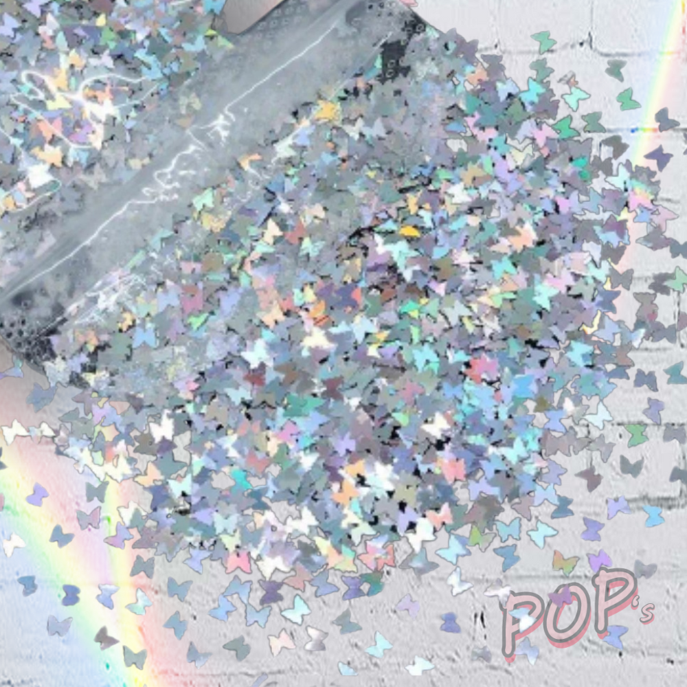Paillettes papillon holographique | sac