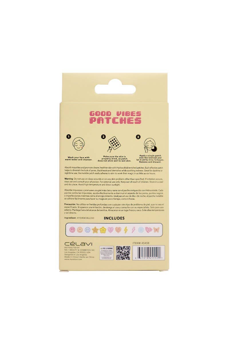 Patchs hydrocolloïdes Good Vibes - Paquet de 5 REVENTE