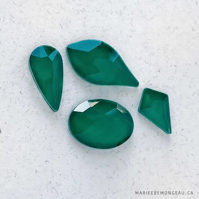 DIAMANTS FORMES | VERT ÉMERAUDE MAT- PETIT LOSANGE