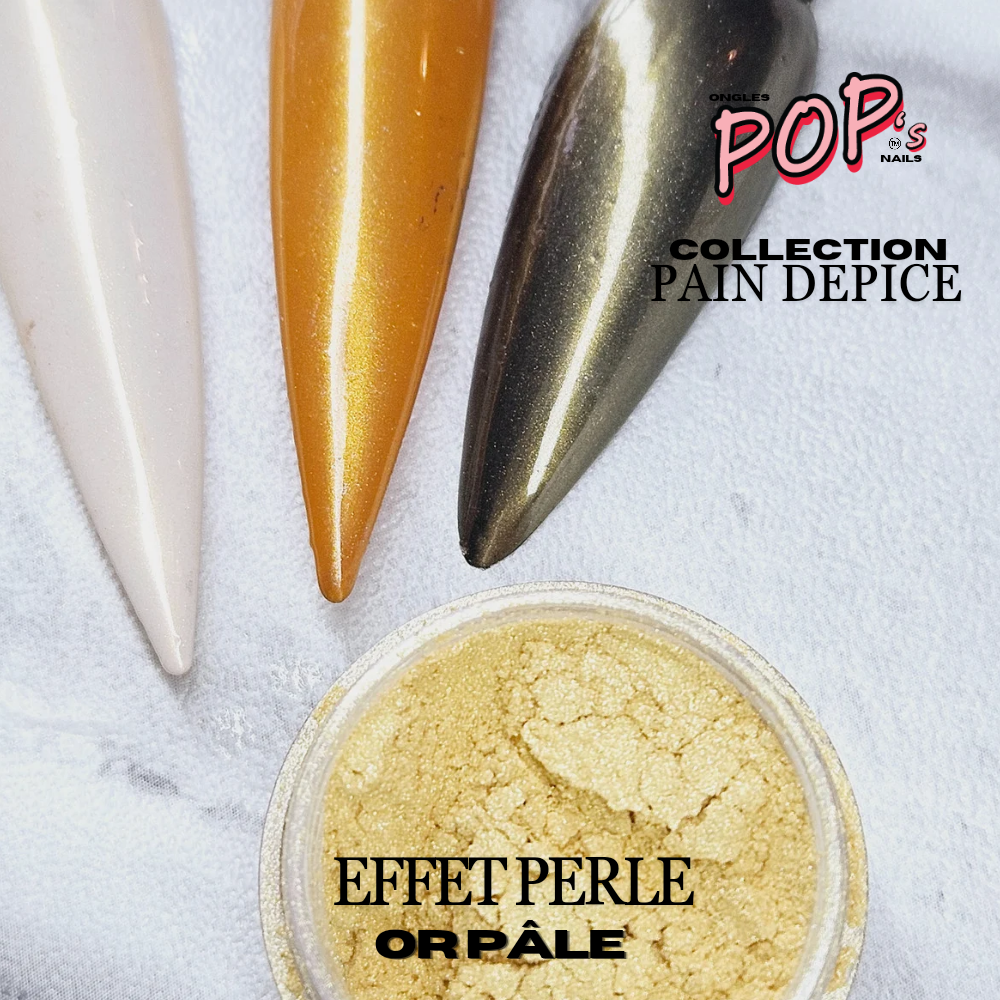 Pigments perlé à l’unité | collection Pain d’épice - OR PALE