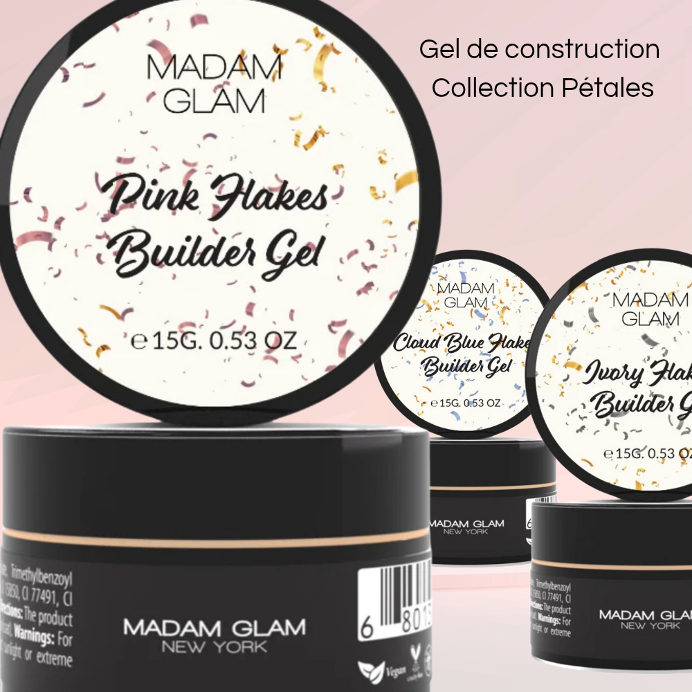 Gel de construction - builder gel UV | Collection Pétales | MADAM GLAM | printemps 2025