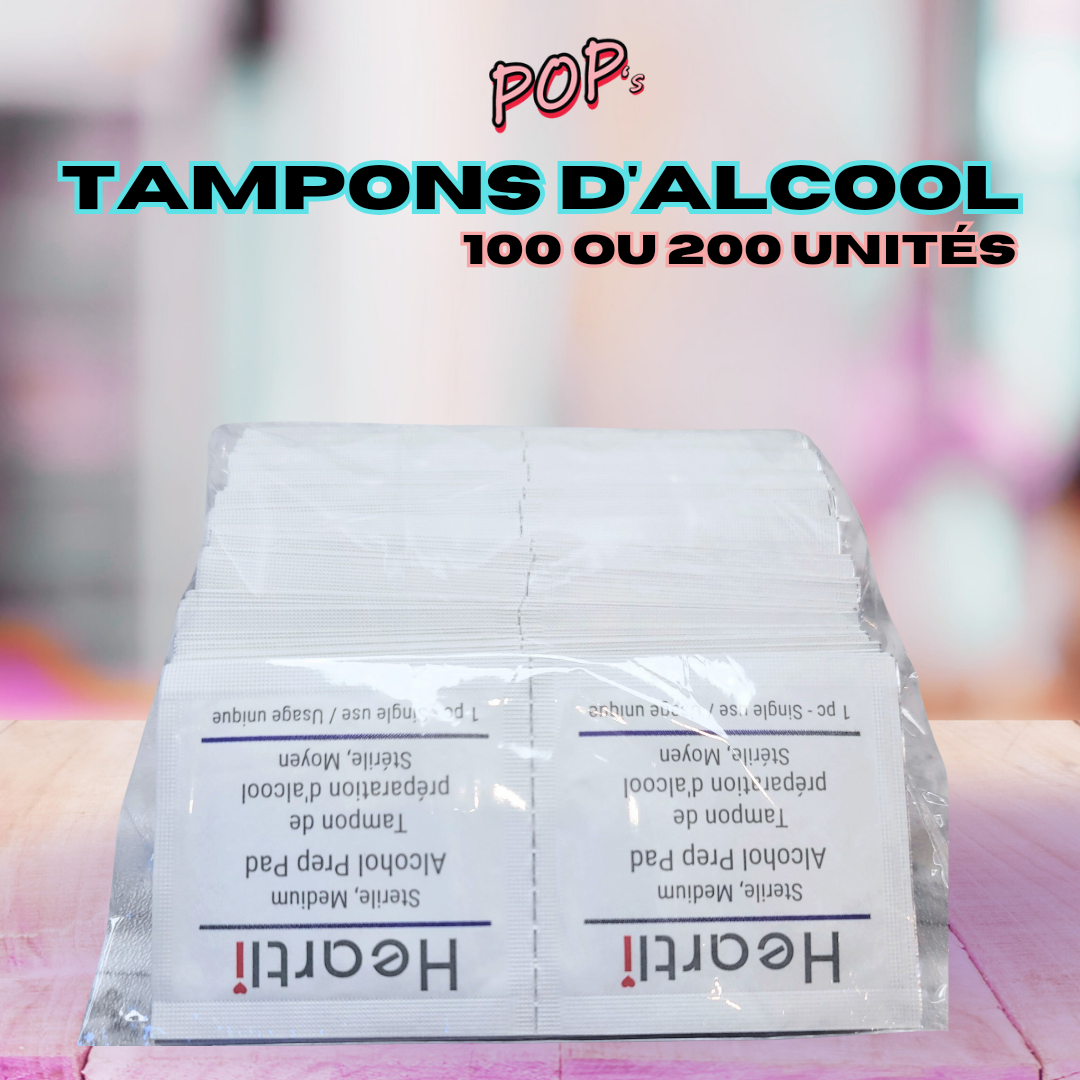 Tampons d’alcool 100 ou 200