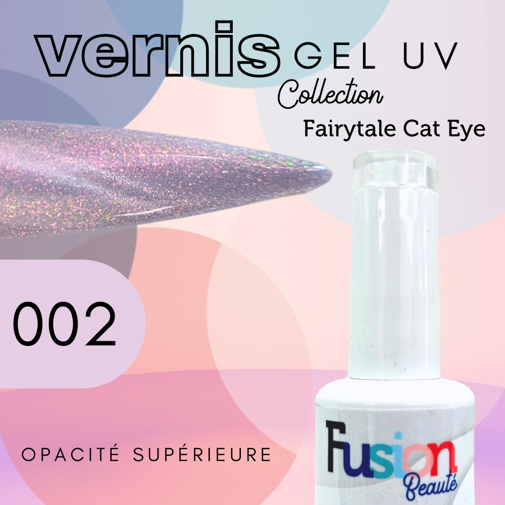 Vernis Gel Uv Fusion Beauté – Fairytale Cat Eye 002