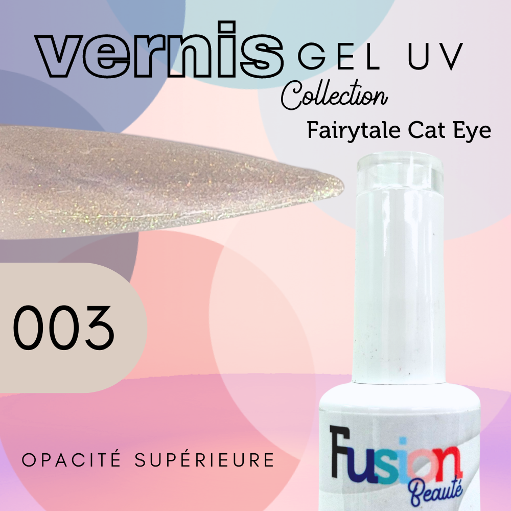 Vernis Gel Uv Fusion Beauté – Fairytale Cat Eye 003