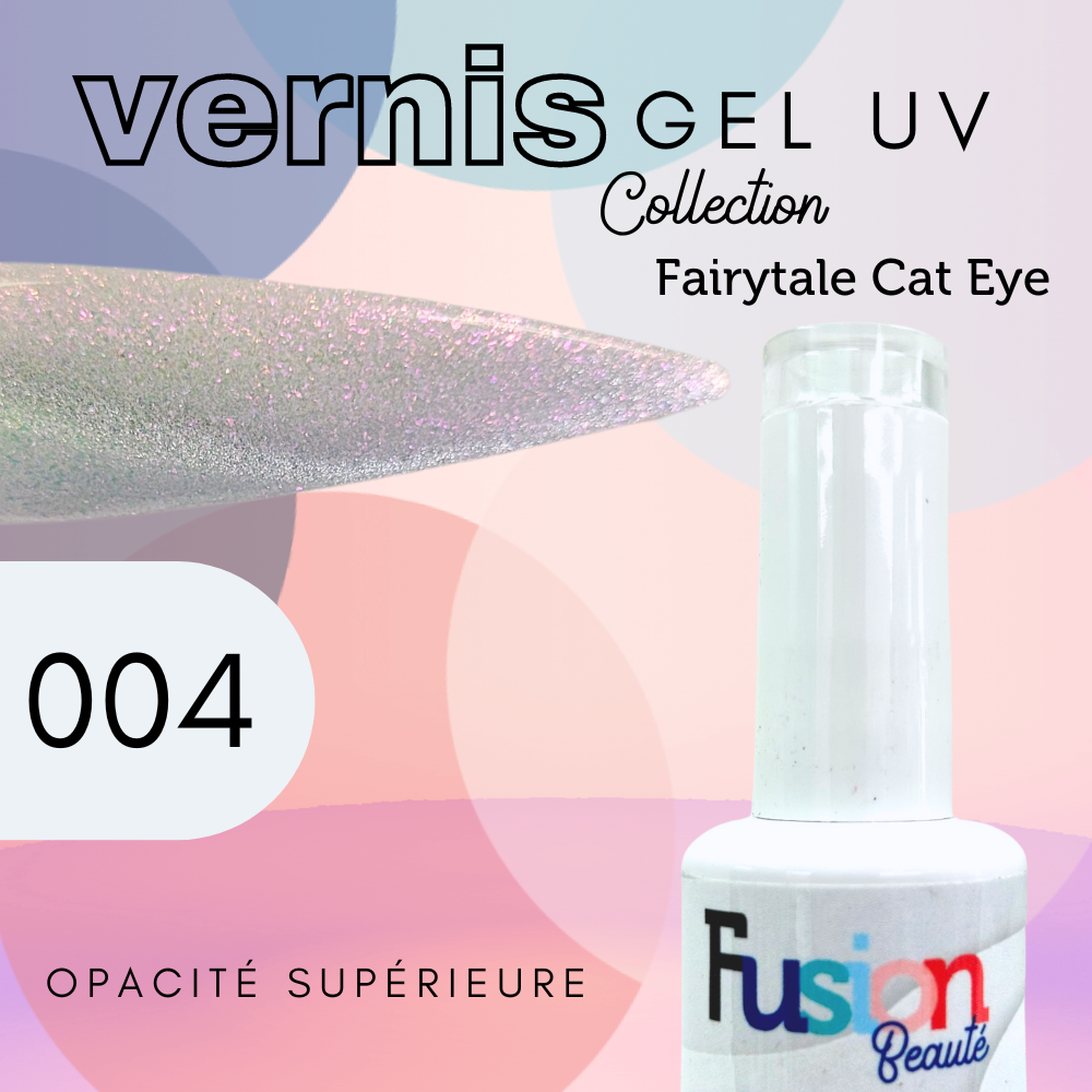 Vernis Gel Uv Fusion Beauté – Fairytale Cat Eye 004