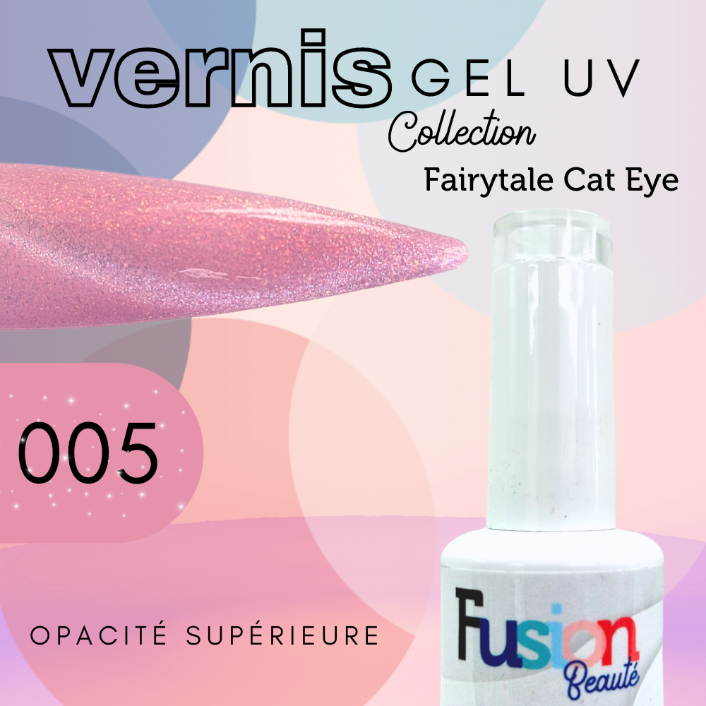 Vernis Gel Uv Fusion Beauté – Fairytale Cat Eye 005