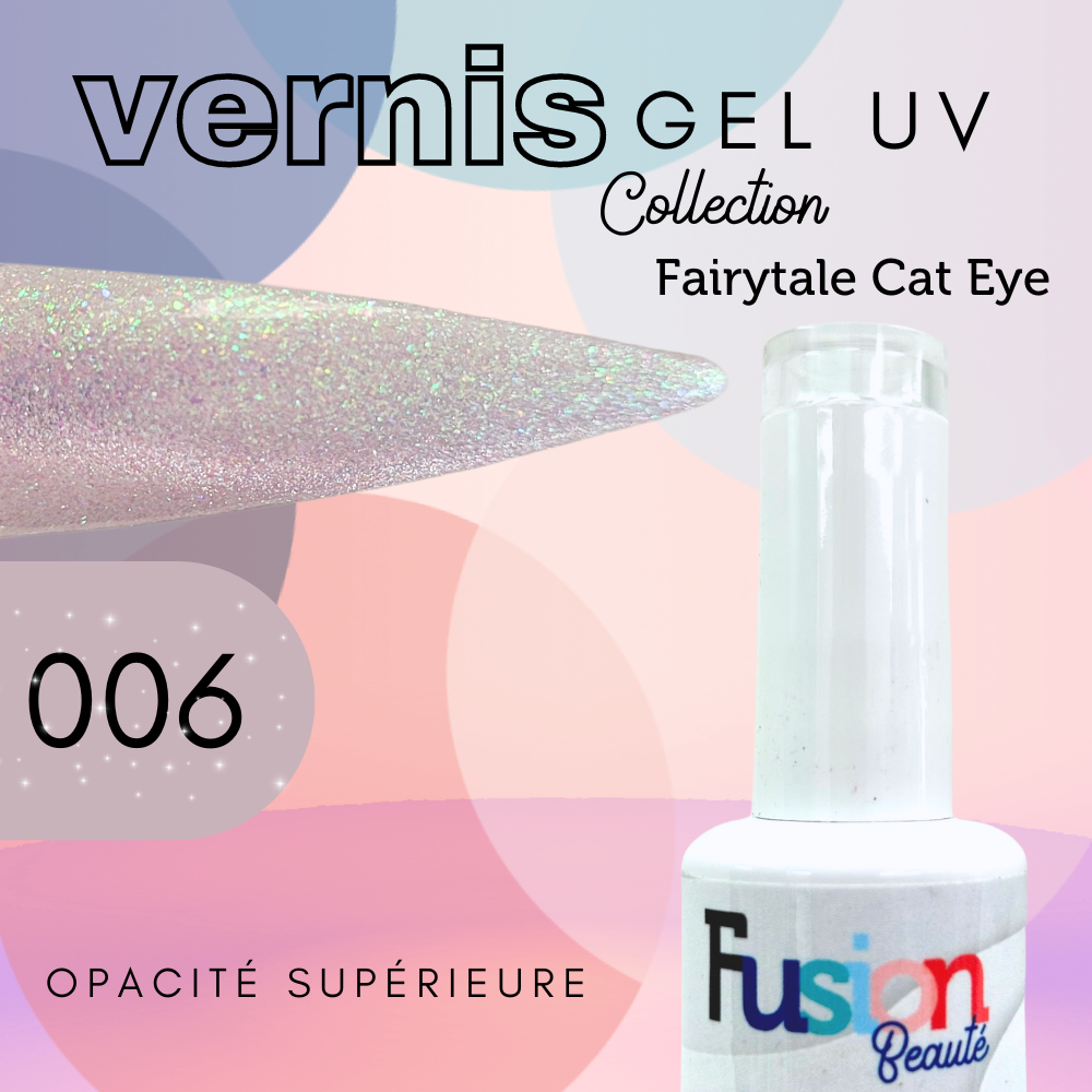 Vernis Gel Uv Fusion Beauté – Fairytale Cat Eye 006