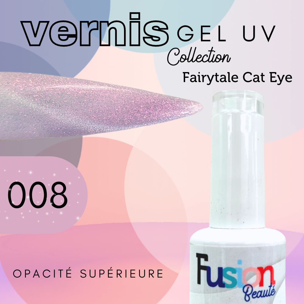 Vernis Gel Uv Fusion Beauté – Fairytale Cat Eye 008