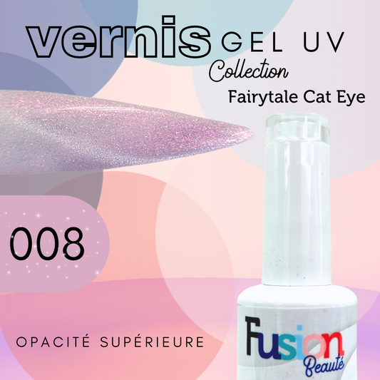 Vernis Gel Uv Fusion Beauté – Fairytale Cat Eye 008