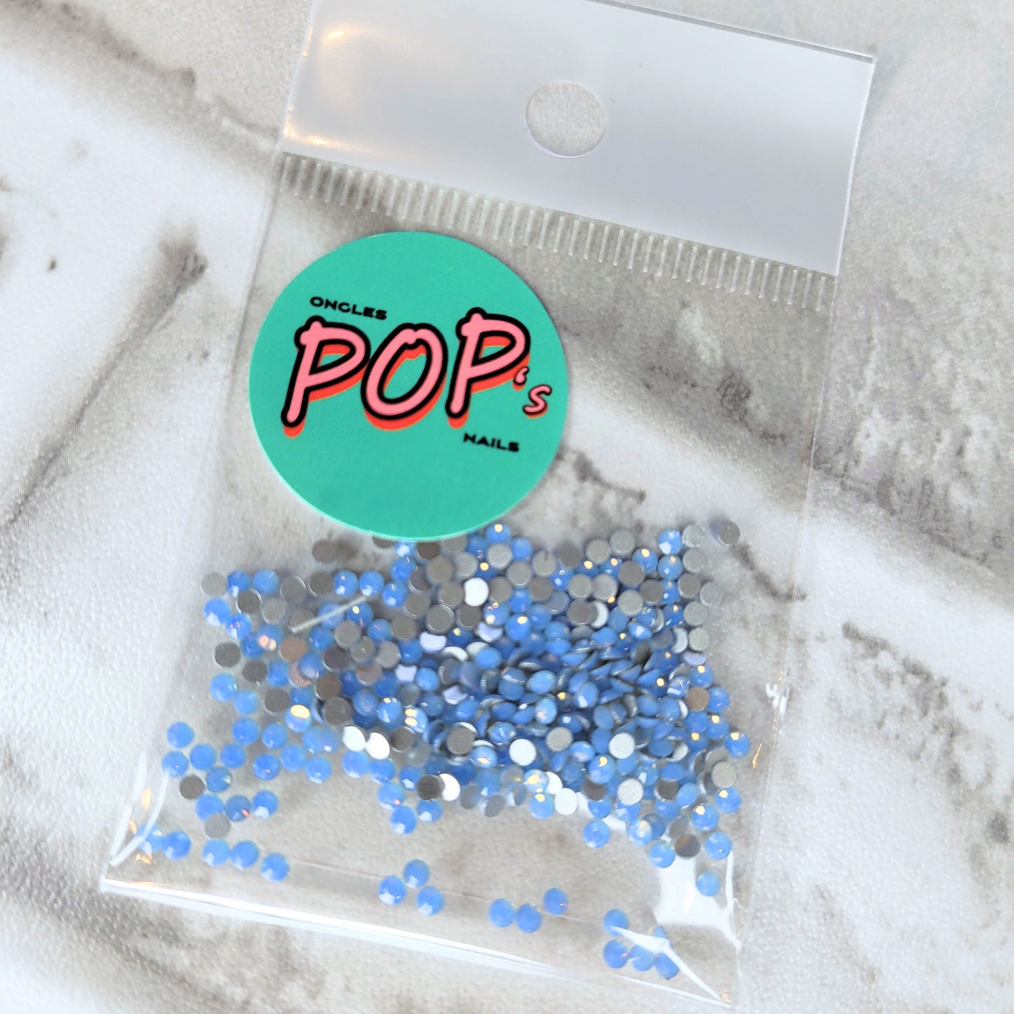 Cristal opale bleu ss6 POP's